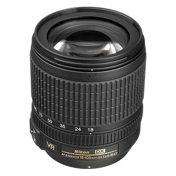 Nikon AF-S DX NIKKOR 18-105mm f/3.5-5.6G ED VR Lens /images/products/NK0713.png